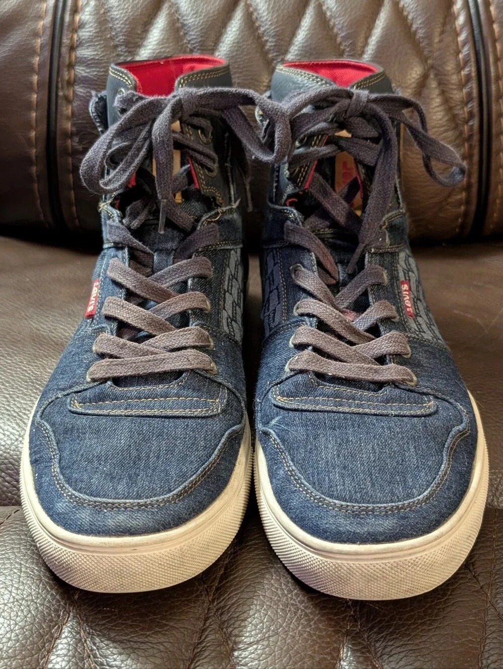 Levi’s 501 Quality Footwear High-Top  Men's Denim Sneakers Size 11